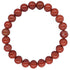 Red River Jasper Beaded Crystal Bracelet
